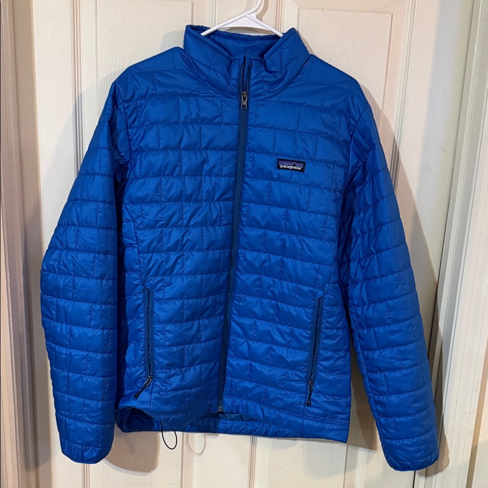 EUC Patagonia Blue Nano Puff Jacket